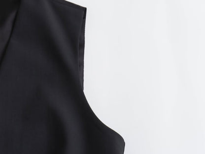 Fall Women Street Short Vest Pants Suit