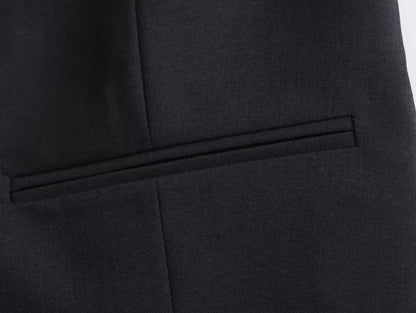 Fall Women Street Short Vest Pants Suit