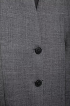 Fall Women Clothing Loose Simple Decorated Row Button Blazer