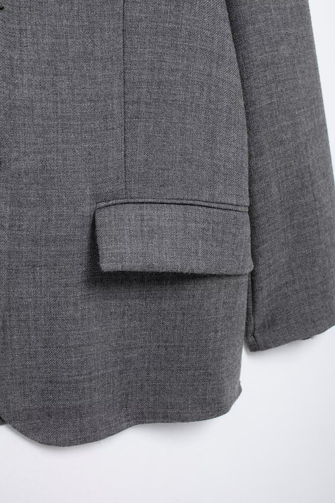Fall Women Clothing Loose Simple Decorated Row Button Blazer