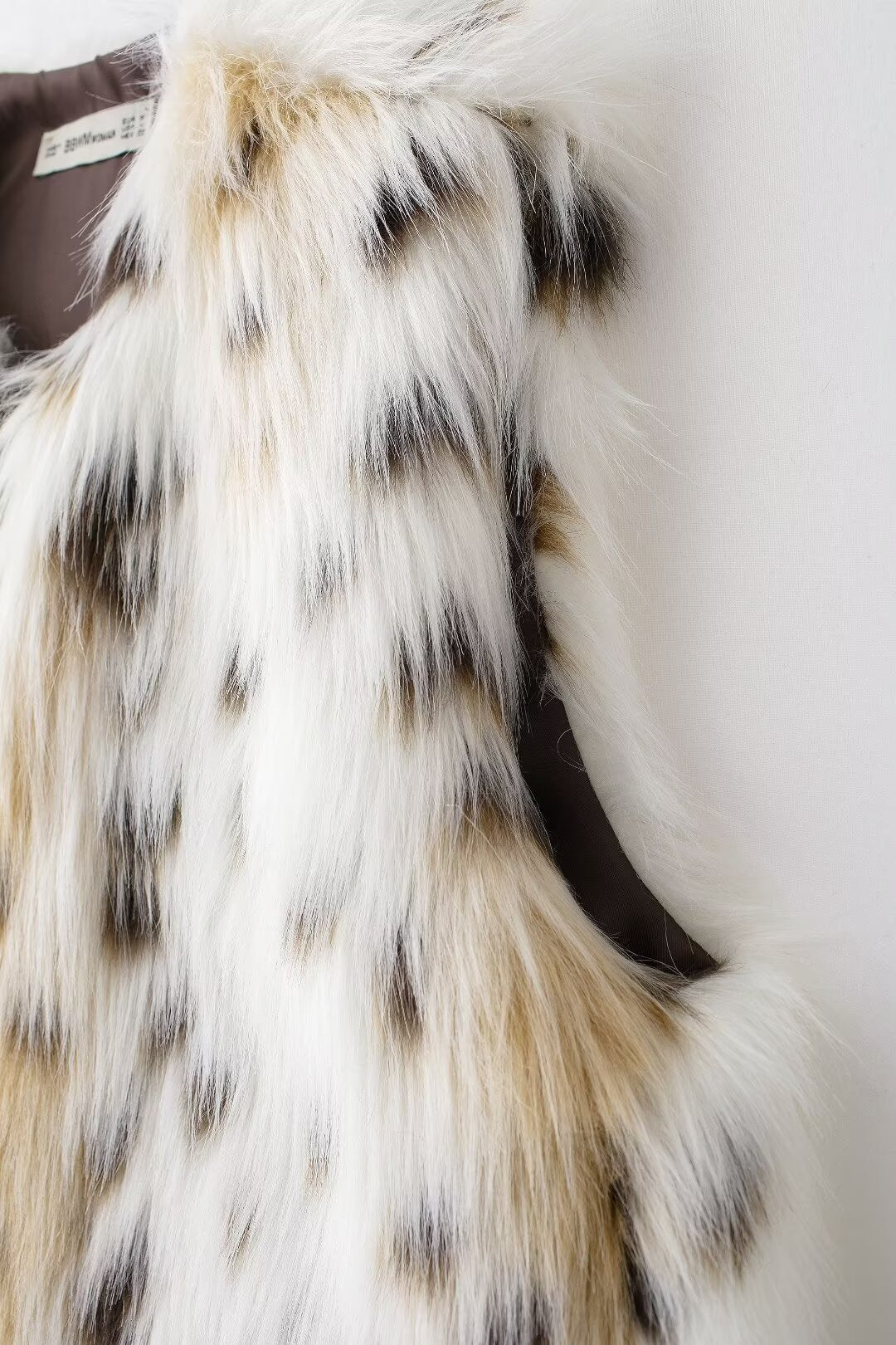 Autumn Winter Artificial Fur Effect Vest Loose Casual Sleeveless Top Women