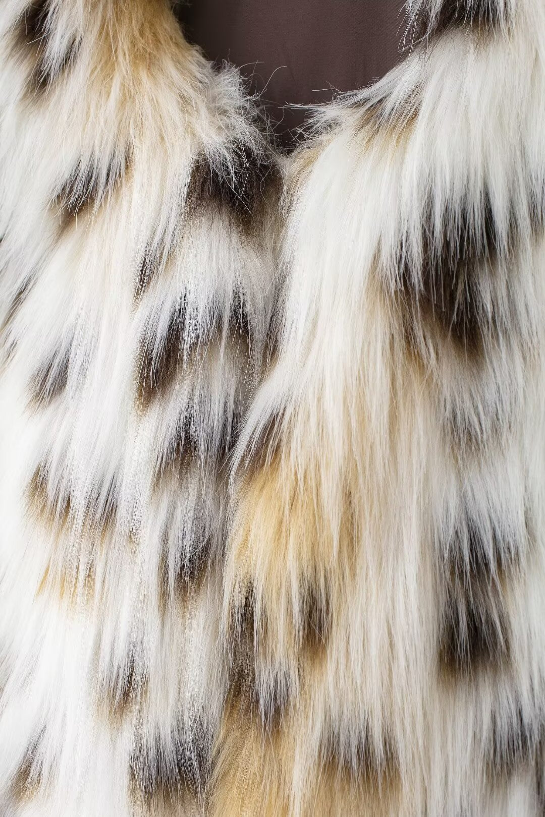 Autumn Winter Artificial Fur Effect Vest Loose Casual Sleeveless Top Women
