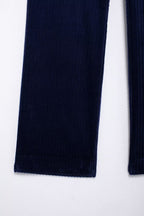 Autumn Women Casual High Waist Slim Corduroy Straight Leg Pants