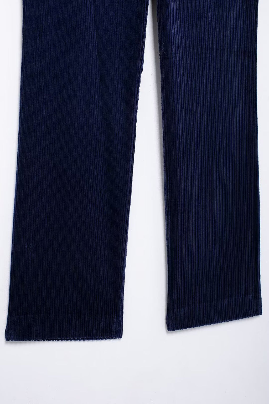 Autumn Women Casual High Waist Slim Corduroy Straight Leg Pants