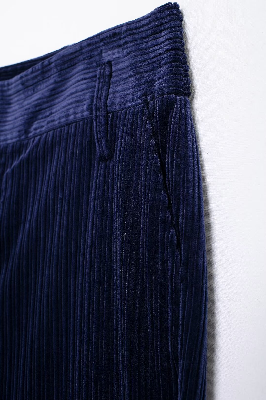 Autumn Women Casual High Waist Slim Corduroy Straight Leg Pants