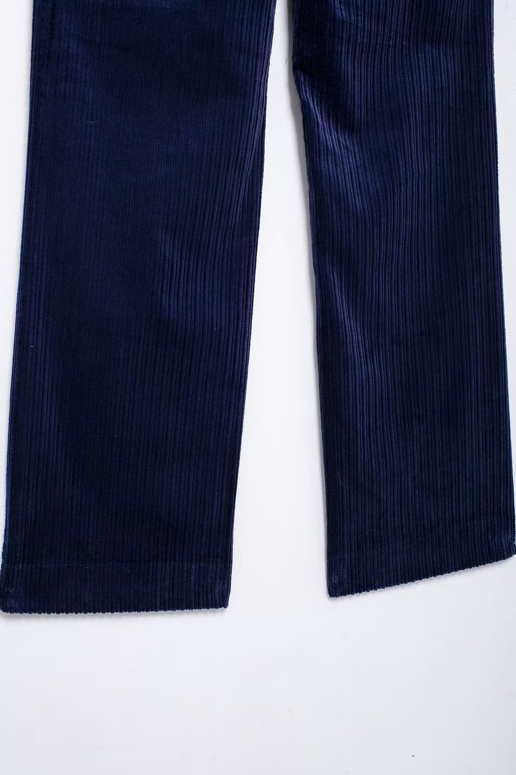 Autumn Women Casual High Waist Slim Corduroy Straight Leg Pants