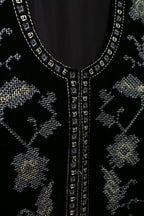Women Beaded Inlaid Embroidered Velvet Jacket