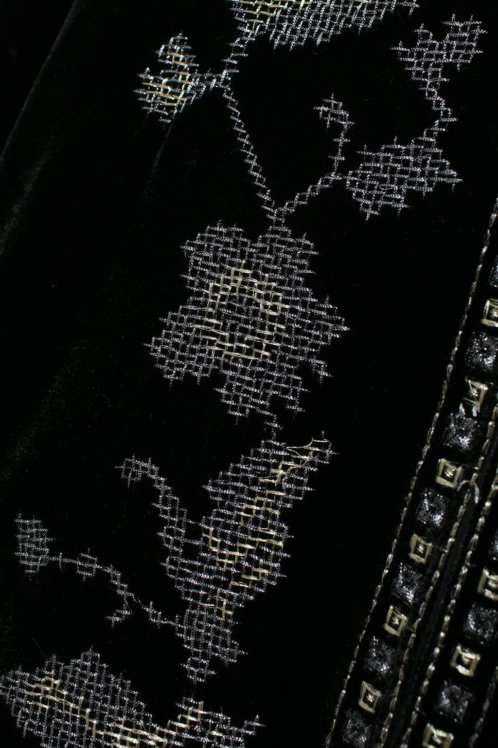Women Beaded Inlaid Embroidered Velvet Jacket