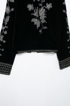 Women Beaded Inlaid Embroidered Velvet Jacket