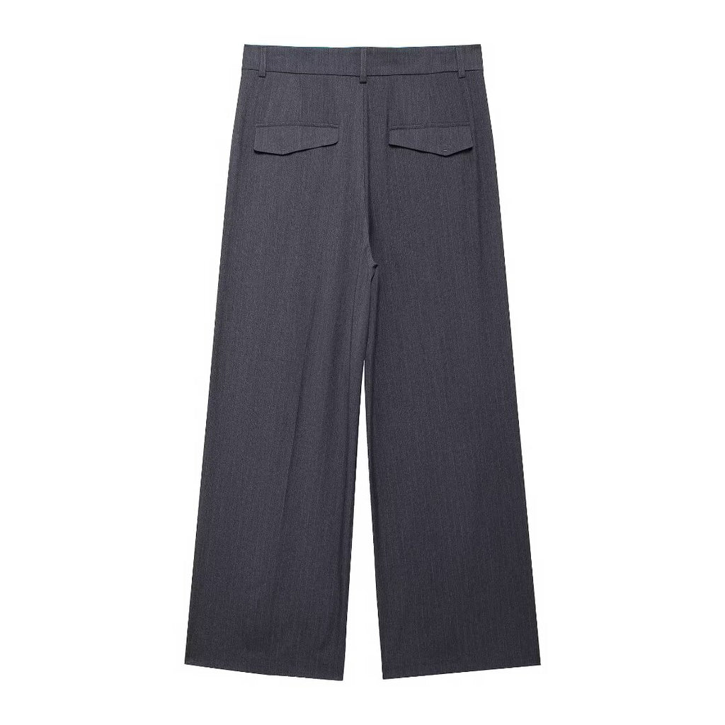 Retro Loose Wide Leg Casual Pants Women Autumn Long Pants