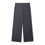 Retro Loose Wide Leg Casual Pants Women Autumn Long Pants