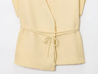 Spring Women Clothing Sleeveless Top Wide Leg Pants Waist Trimming Women Sest