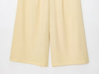 Spring Women Clothing Sleeveless Top Wide Leg Pants Waist Trimming Women Sest