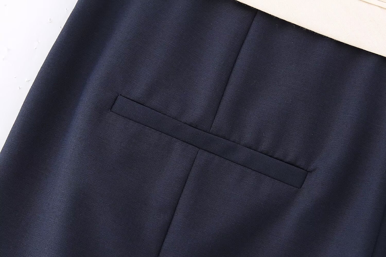 Summer Women Clothing Casual Contrast Color Waist Wide Leg Pants