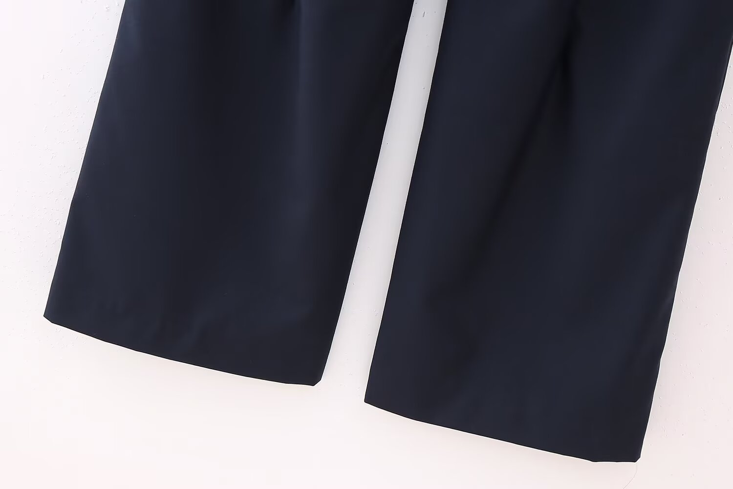 Summer Women Clothing Casual Contrast Color Waist Wide Leg Pants