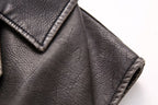 Women Clothing Autumn Vintage Vest Faux Leather Short Vest