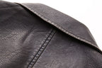 Women Clothing Autumn Vintage Vest Faux Leather Short Vest