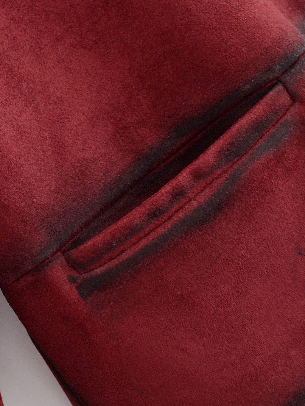 Women Clothing Autumn Street Contrast Color Decorative Suede Leather Jacket Coat