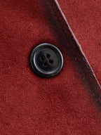Women Clothing Autumn Street Contrast Color Decorative Suede Leather Jacket Coat