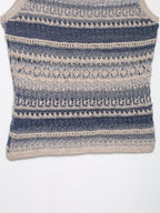 Women Clothing Summer Striped Texture Knitted Sleeveless Vest Top