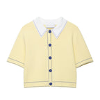Women Clothing Summer Women Polo Shirt Slim Fit Knitted Coat Women