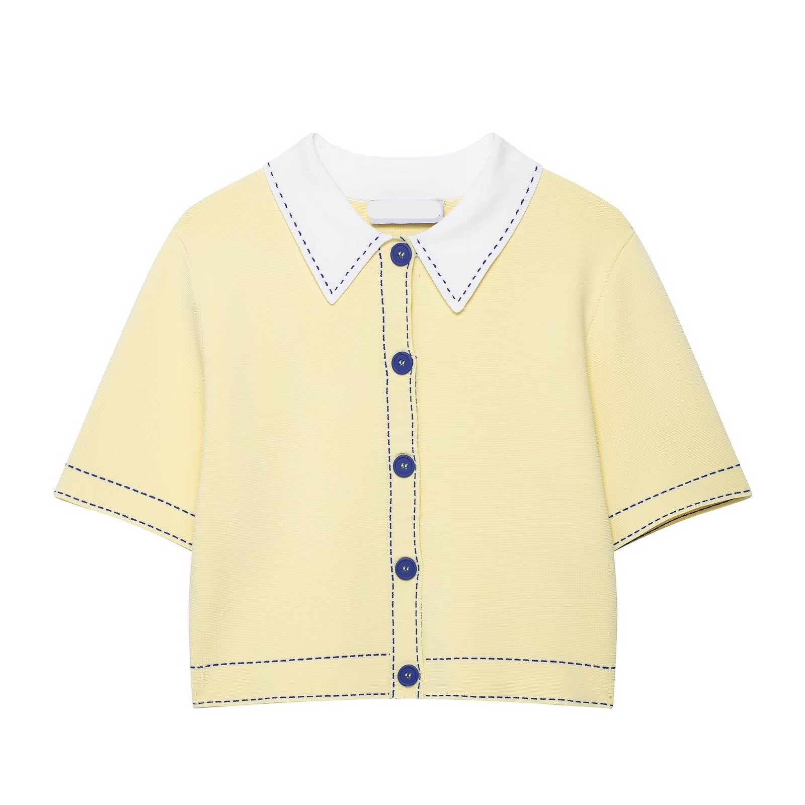 Women Clothing Summer Women Polo Shirt Slim Fit Knitted Coat Women