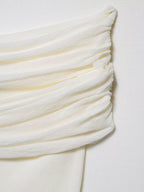 Women Solid Color off Shoulder Knitted Top