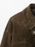 Women Clothing Autumn Retro Pure Leather Bomber Jacket Coat