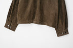 Women Clothing Autumn Retro Pure Leather Bomber Jacket Coat
