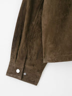 Women Clothing Autumn Retro Pure Leather Bomber Jacket Coat