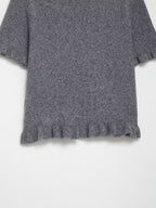 round Neck Solid Color Loose Pullover Niche Knitwear
