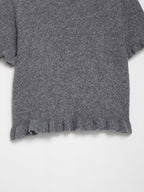 round Neck Solid Color Loose Pullover Niche Knitwear