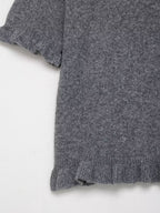 round Neck Solid Color Loose Pullover Niche Knitwear