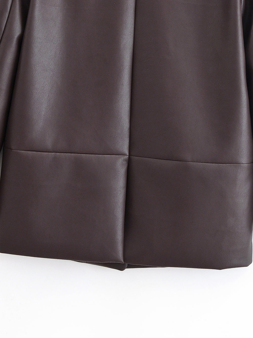 Leather Blazer Women Early Autumn Coat Retro Loose Casual Elegant Top