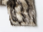 Women Clothing Autumn Winter Artificial Fur Effect Overcoat Jacket