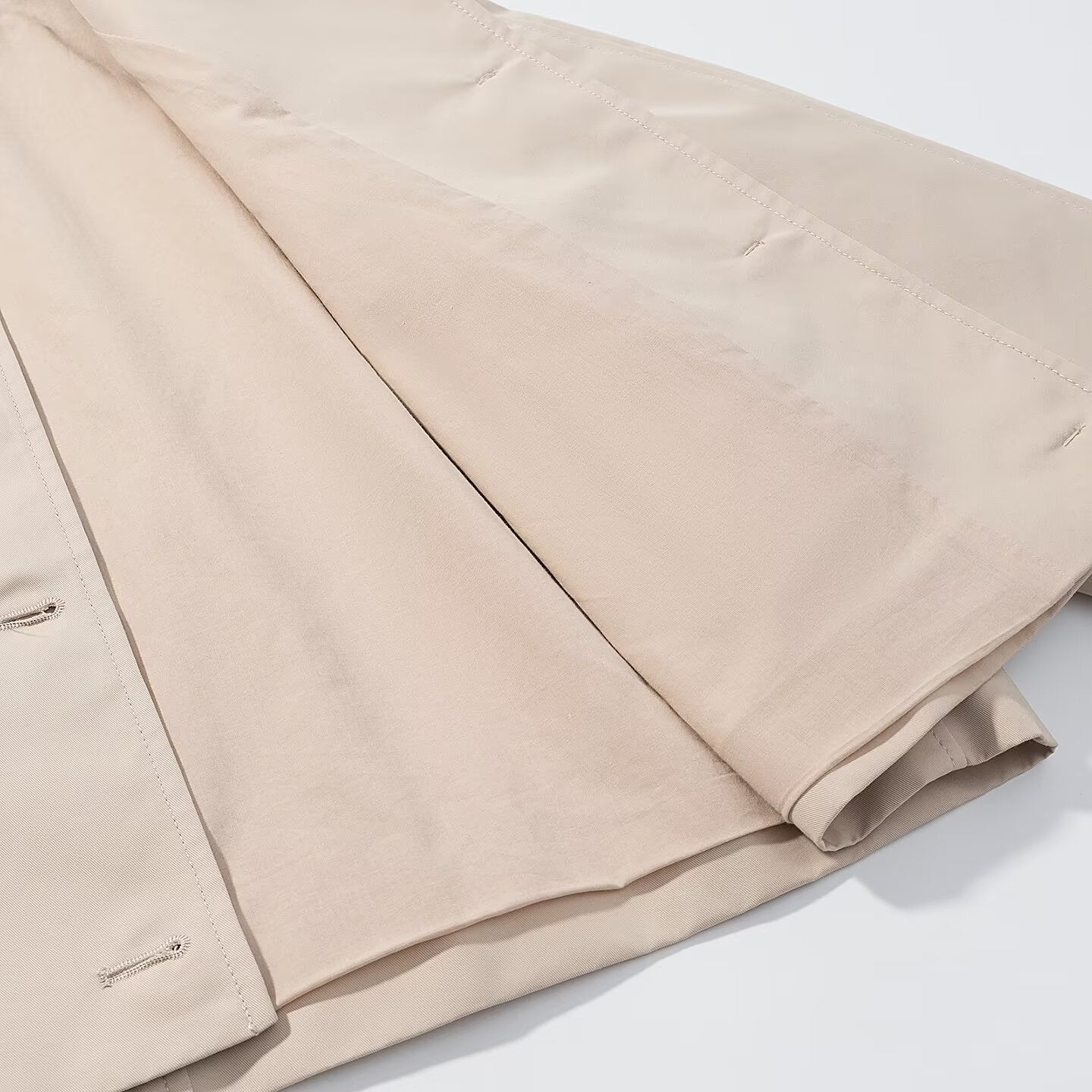 Women Autumn Polo Collar Short Trench Coat