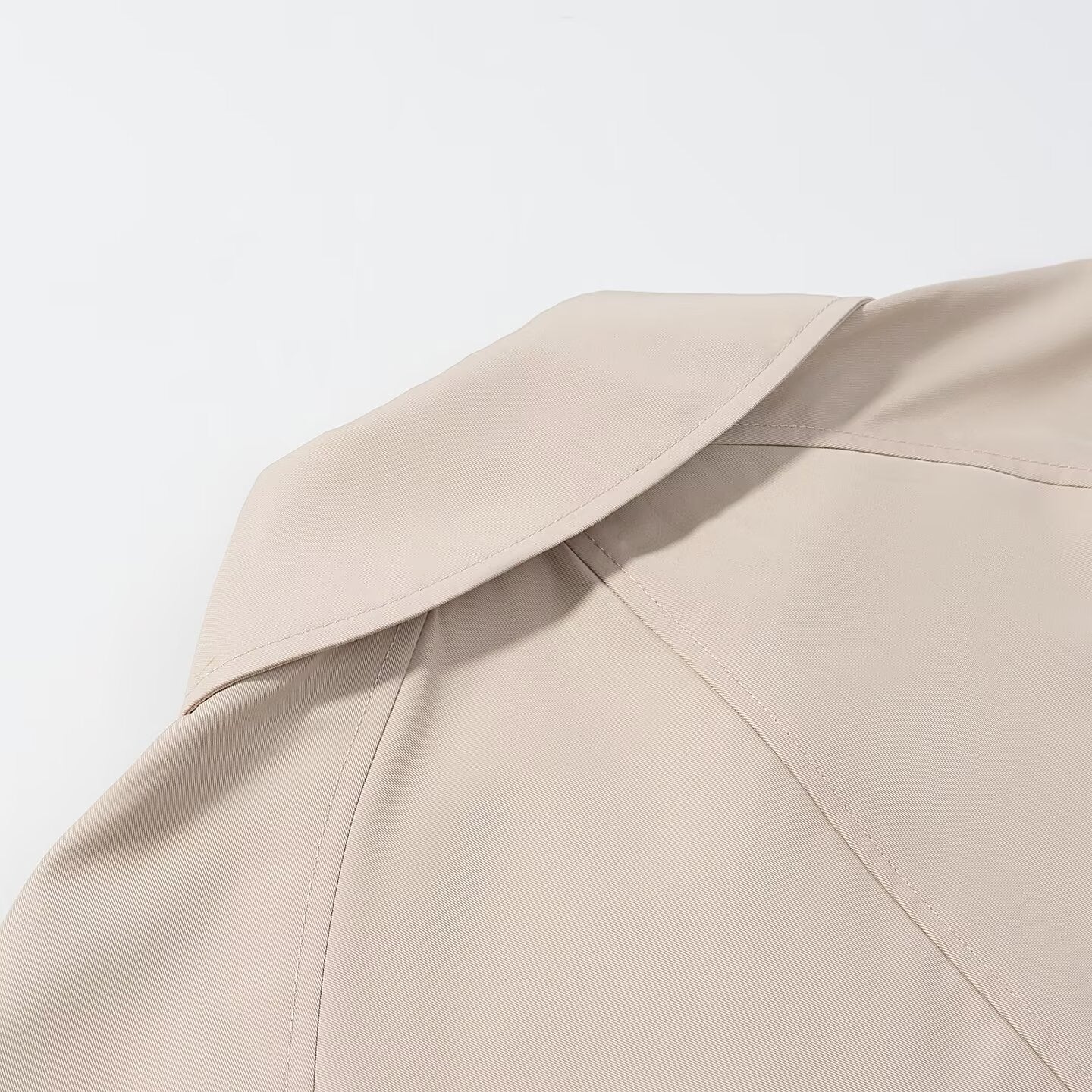 Women Autumn Polo Collar Short Trench Coat