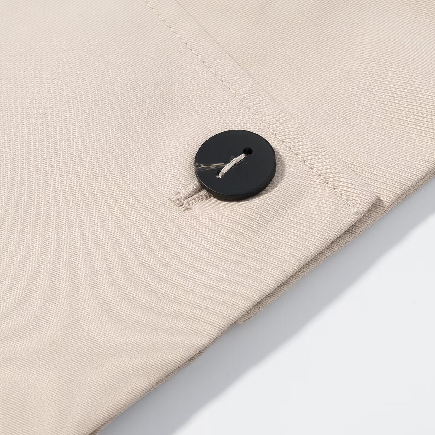 Women Autumn Polo Collar Short Trench Coat