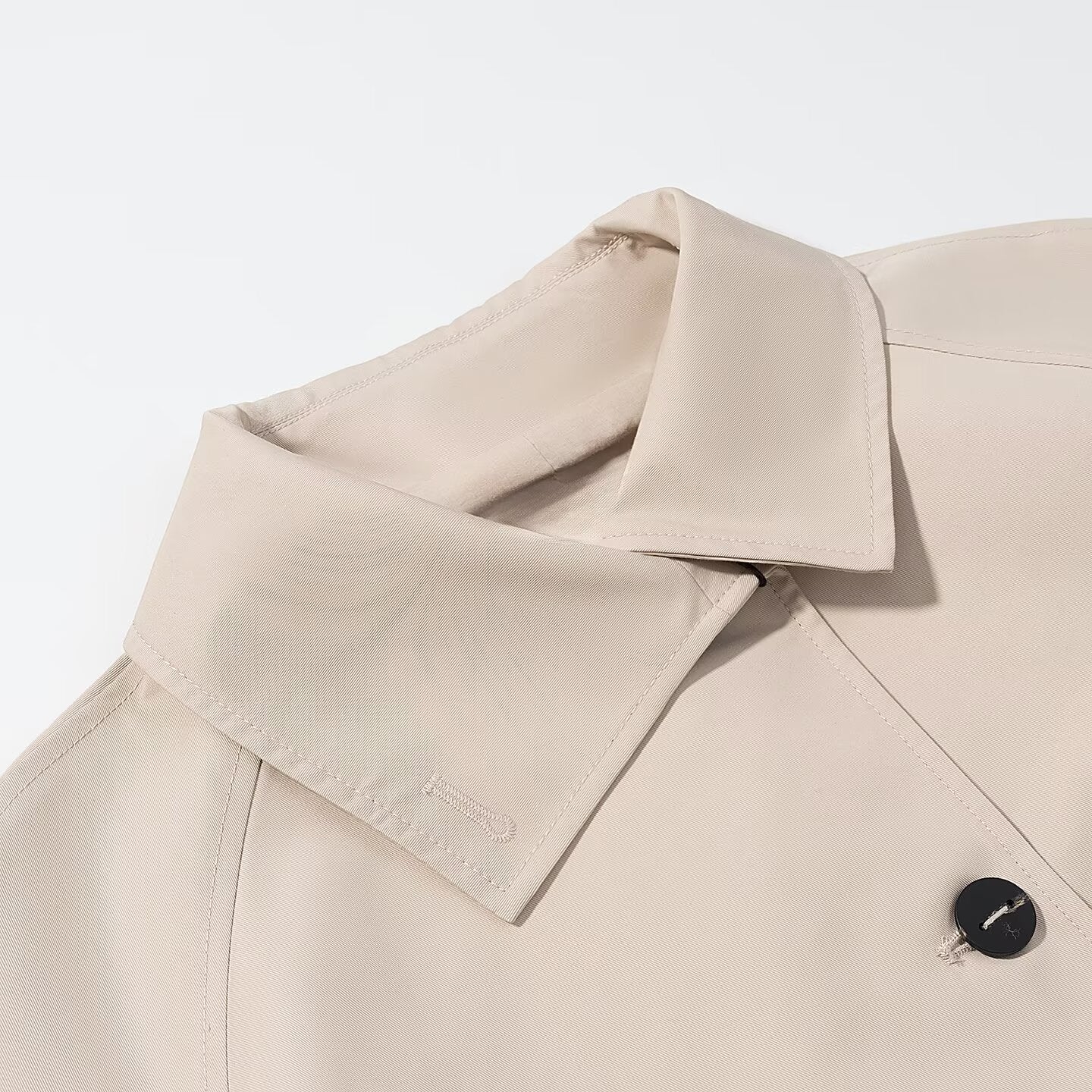 Women Autumn Polo Collar Short Trench Coat