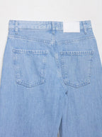 Early Autumn Women Clothing Patchwork Denim Jacket Mid Waist Stitching Jeans