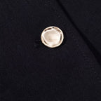 Women Gold Button Short Blazer Belt Casual Shorts