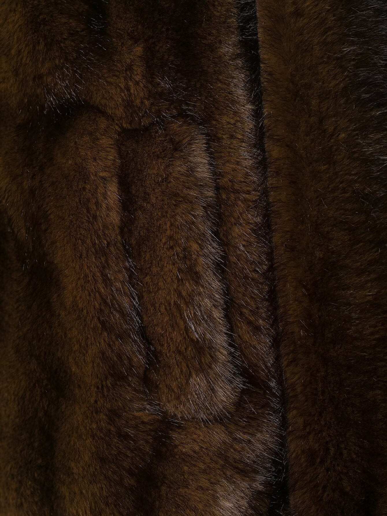 Fall Women Clothing Artificial Fur Effect Jacket with Skirt