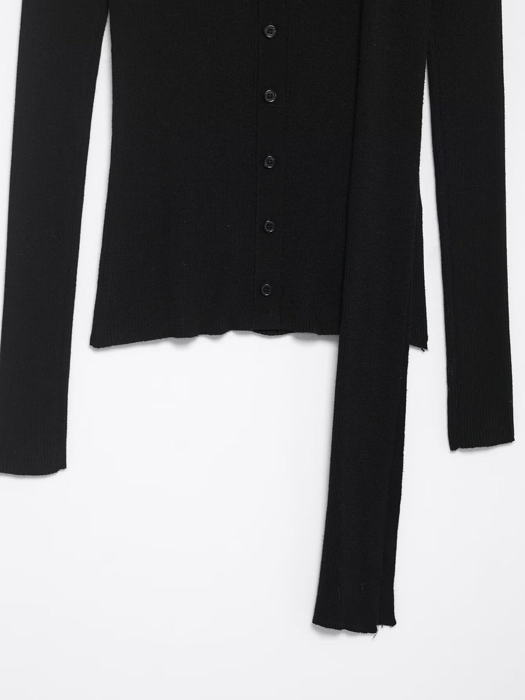 Women Clothing Scarf Rib Knitted Coat
