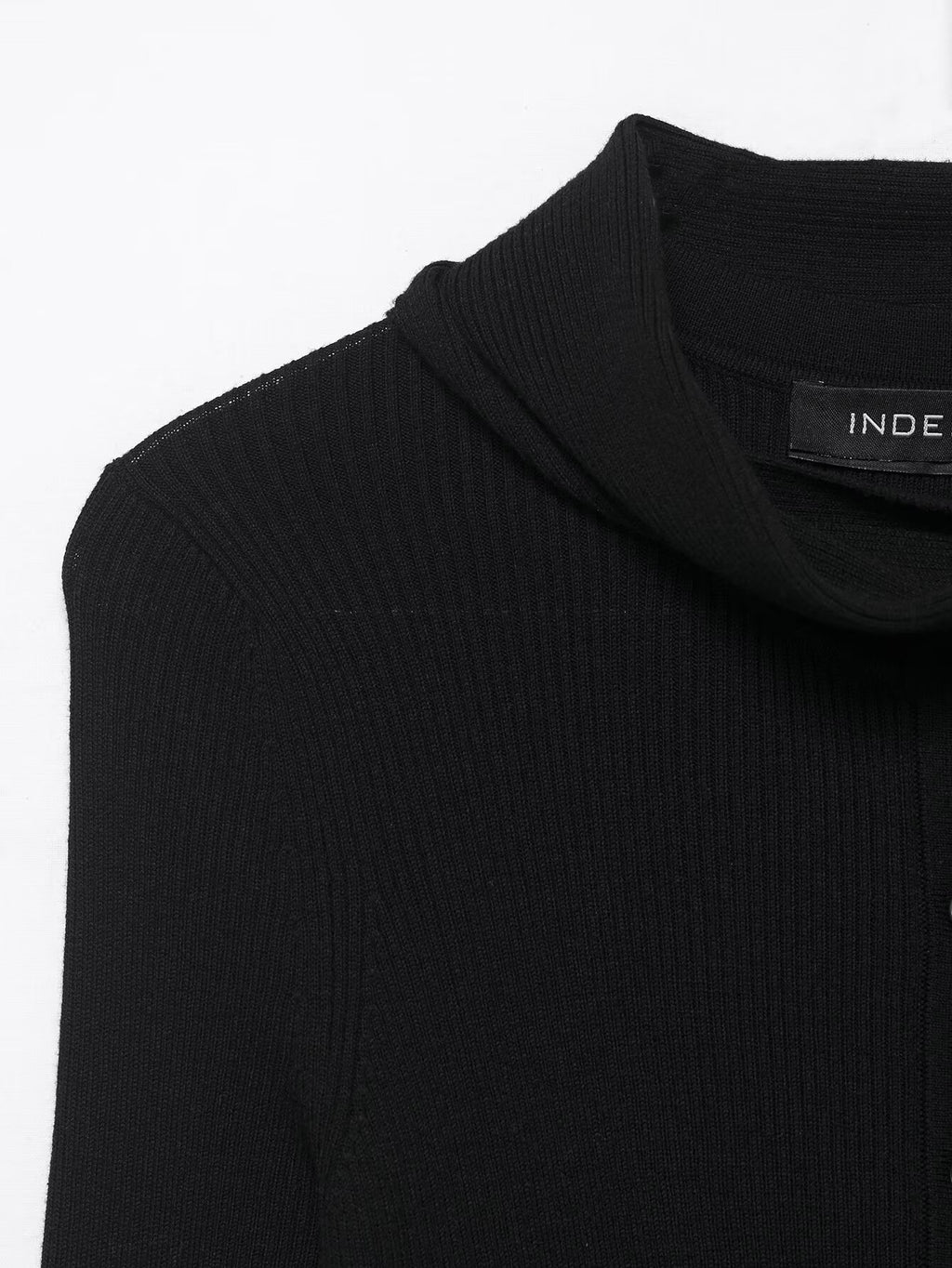 Women Clothing Scarf Rib Knitted Coat