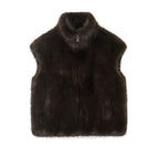 Women Clothing Artificial Fur Effect Vest