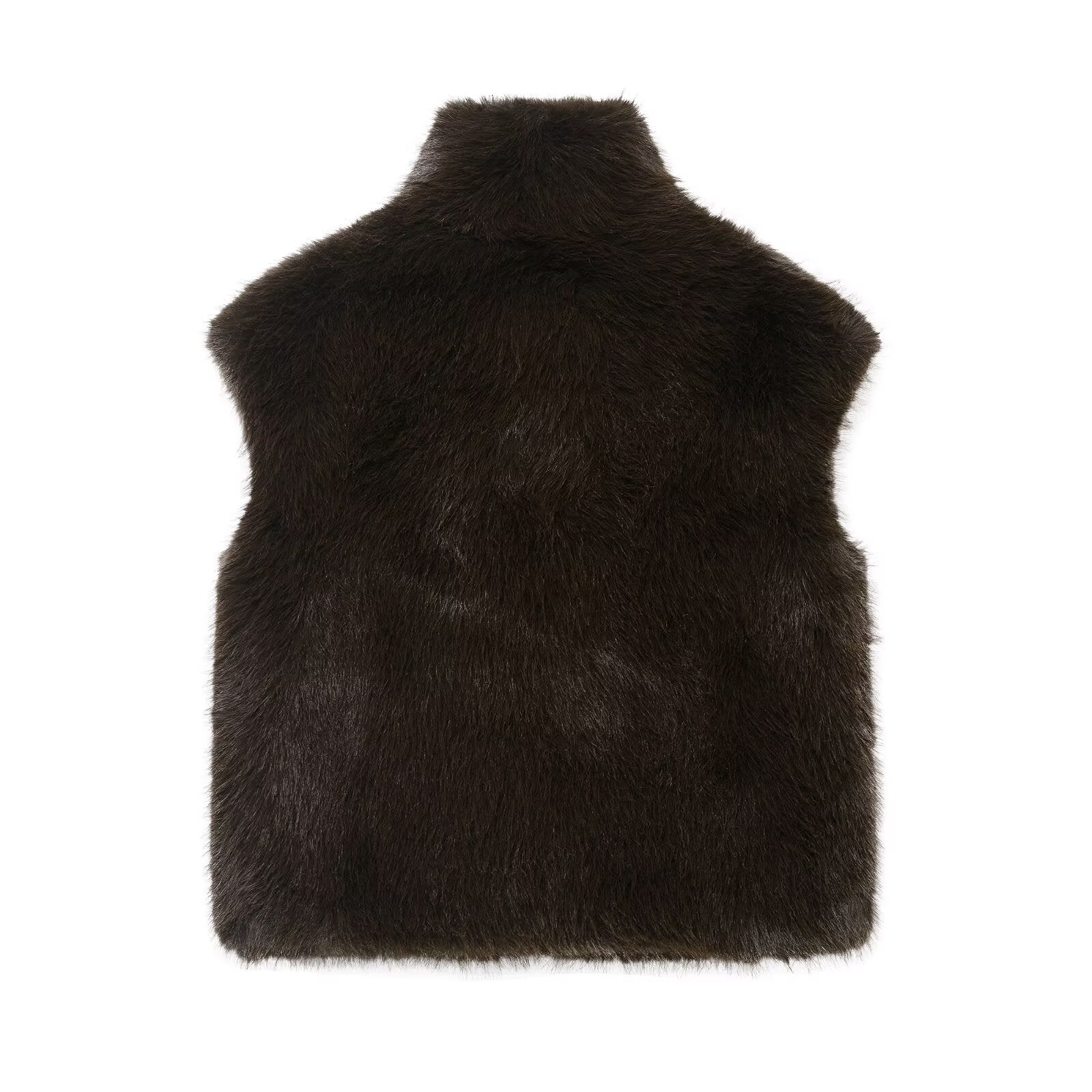 Women Clothing Artificial Fur Effect Vest