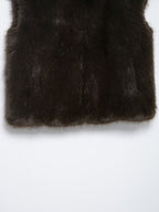 Women Clothing Artificial Fur Effect Vest