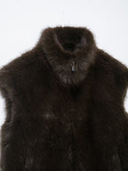 Women Clothing Artificial Fur Effect Vest
