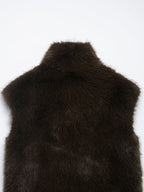 Women Clothing Artificial Fur Effect Vest