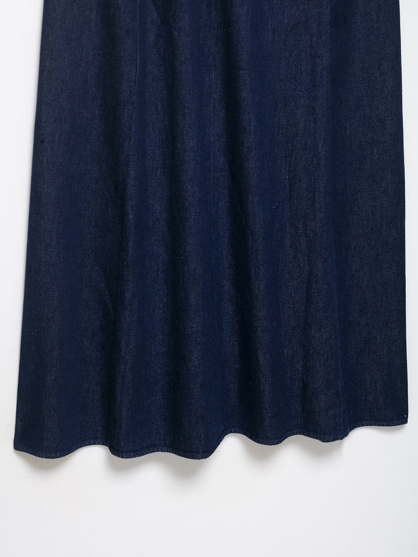 Autumn Casual Women Clothing Hanging Collar Denim Dress